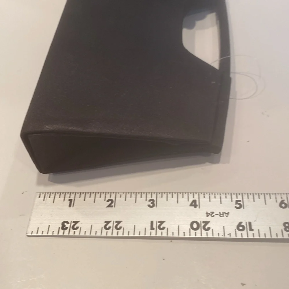 NWT Fioni Night Black Satiny Dressy Clutch - Picture 4 of 7